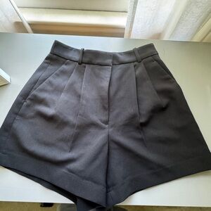 Abercrombie & Fitch High Waist Black Tailored Shorts